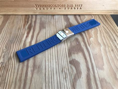 breitling blue rubber band|breitling rubber strap 24mm.